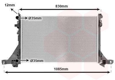 VAN WEZEL Radiaator,mootorijahutus 43002561